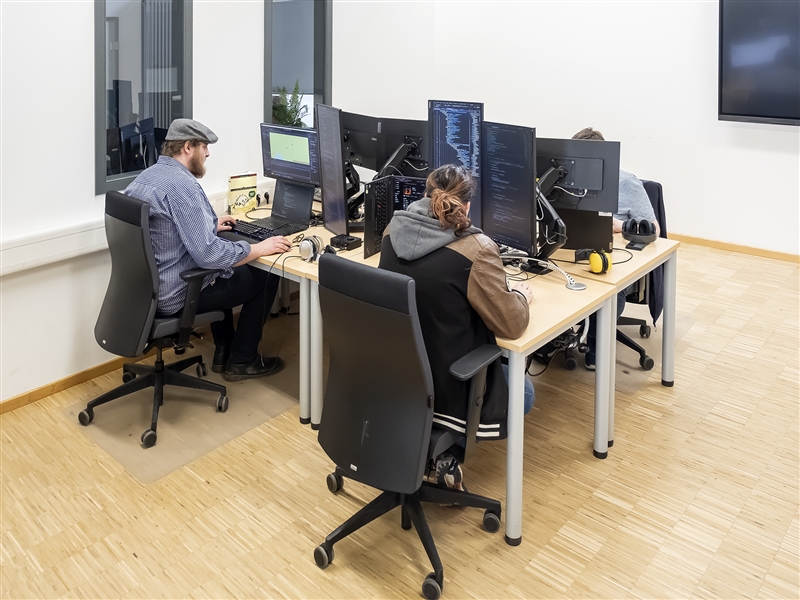 Im Büro Softwareanwendungen entwickeln